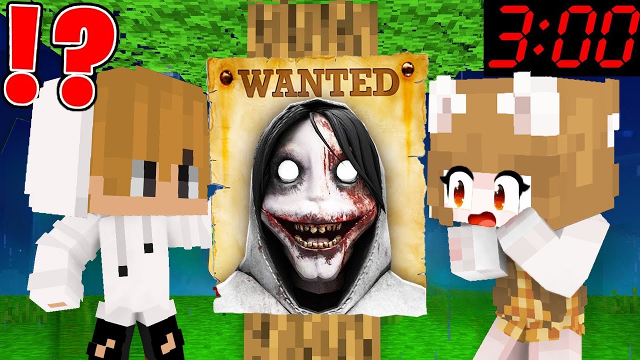 JEFF the KILLER.EXE is WANTED by Yasi and CeeGee At Night in Minecraft! - YaGee