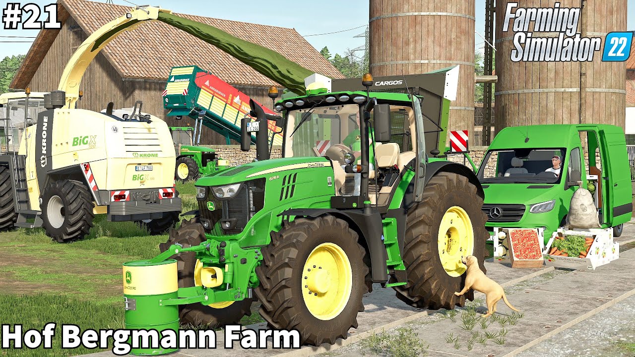 More Food Products Stocked, Making Clover Silage with John Deere│Hof Bergmann│FS 22│Timelapse#21