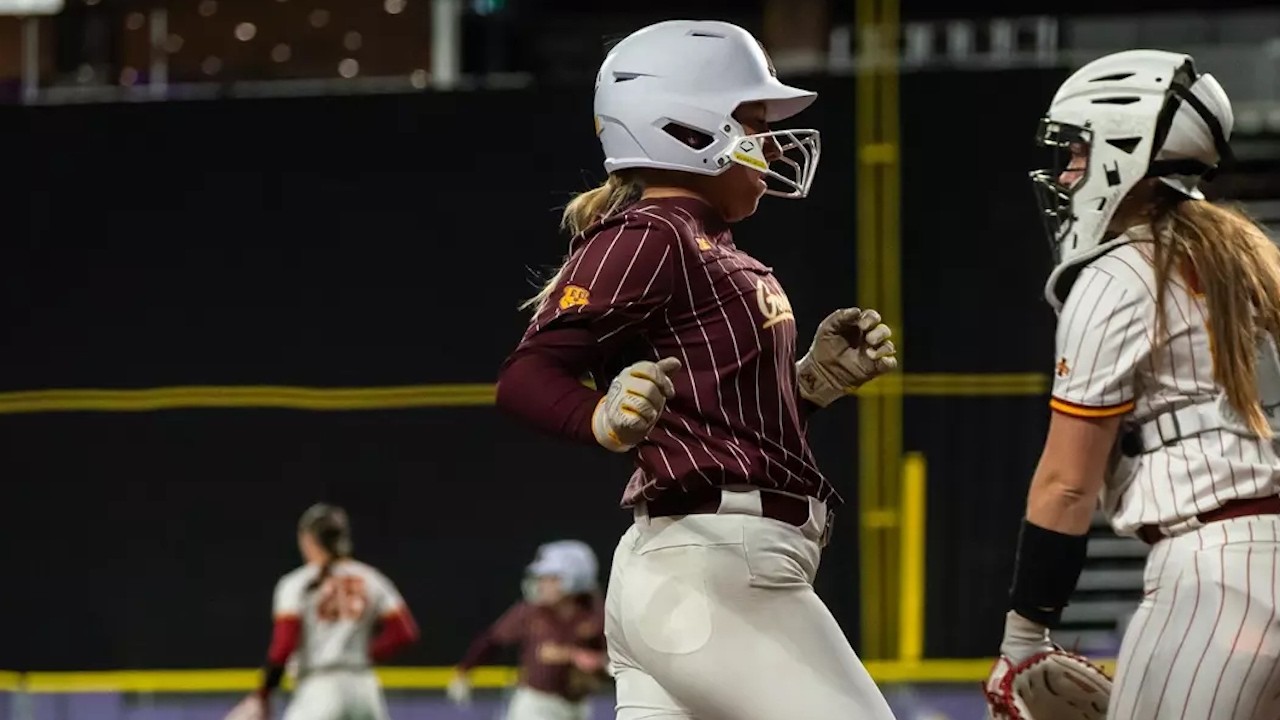 Highlights: Minnesota Softball Wins Gopher Indoor Classic Opener at US Bank Stadium
