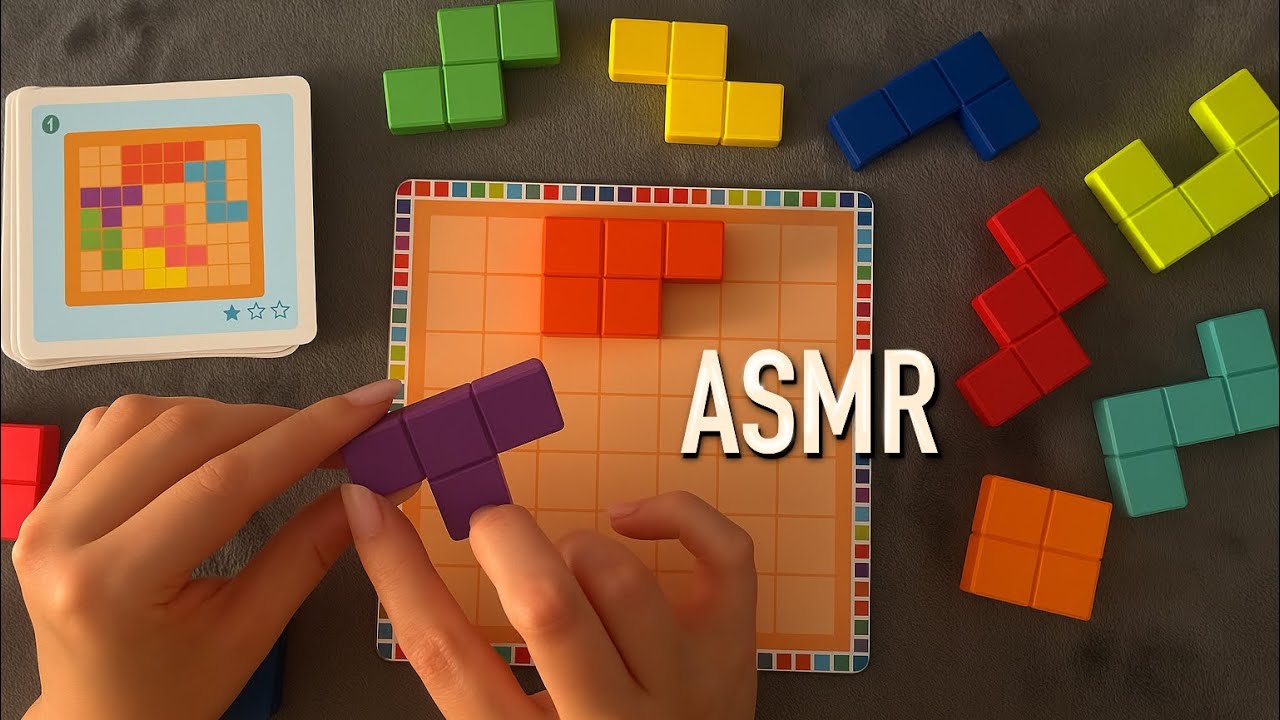 😴ASMR - Wooden Puzzle 🧩 - Clicky Whispers
