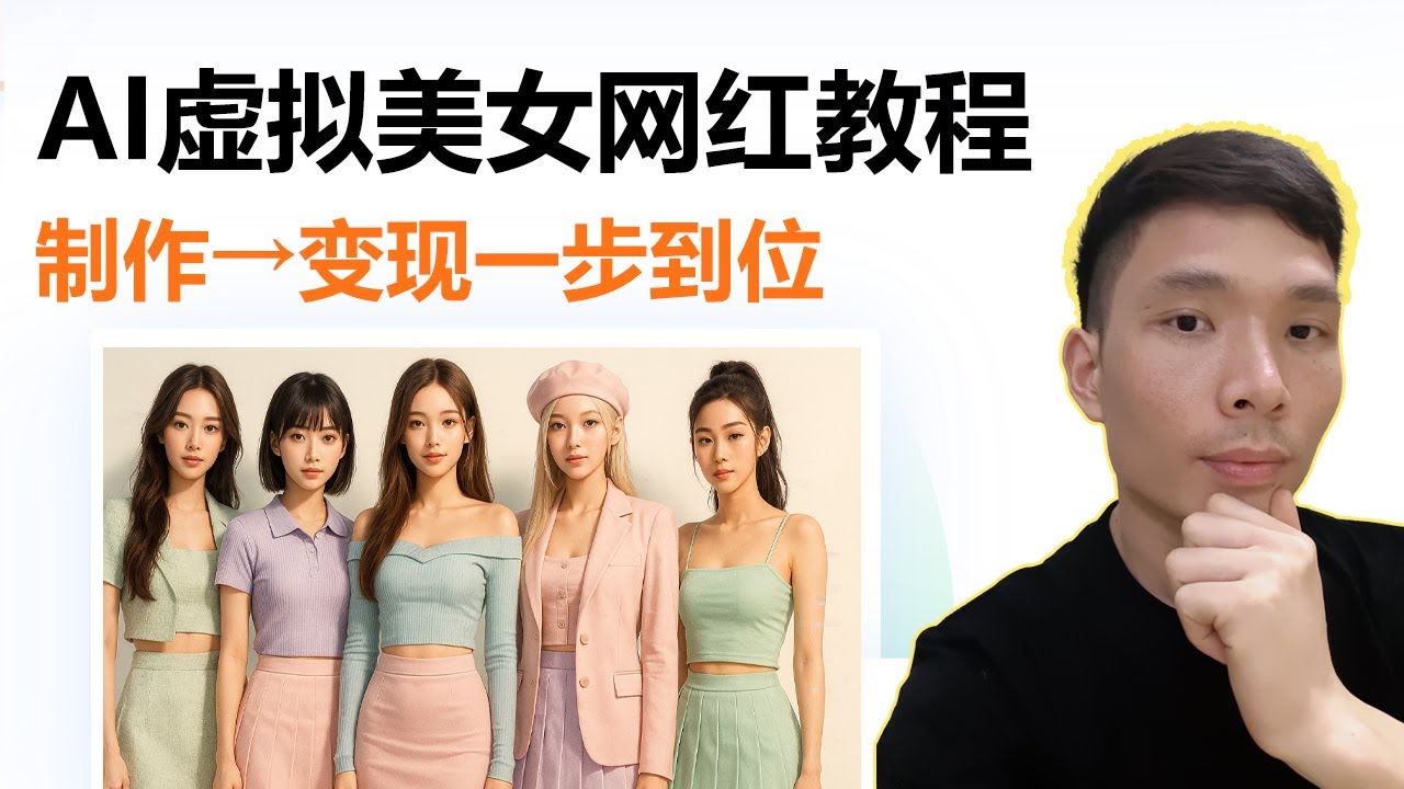 从0创建AI虚拟美女网红教程：从制作到变现全流程讲解