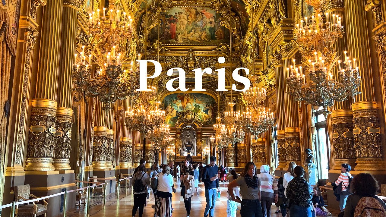 [4K]🇫🇷 Парижская прогулка: Оперный театр Пале Гарнье🏛️ Площадь Согласия, мост Александра III💕 2022