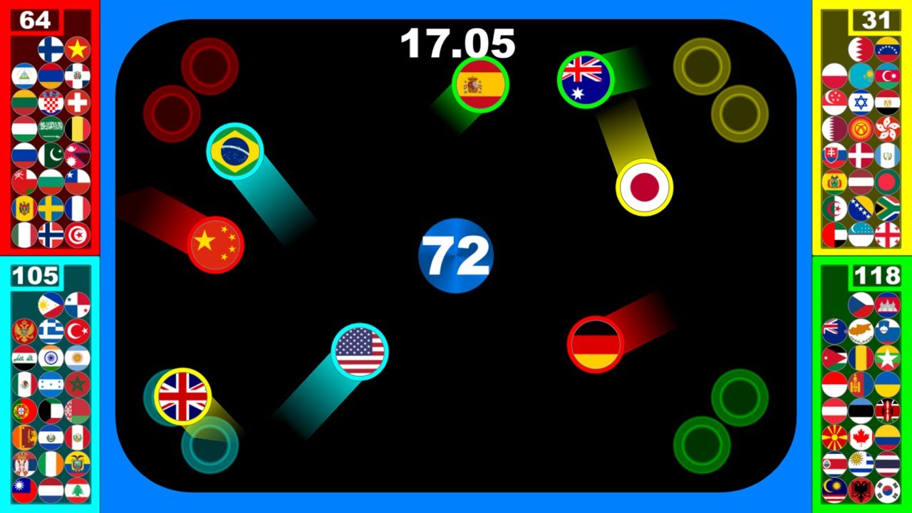 [Team Battle] Point Race | 100 Countries Marble Race