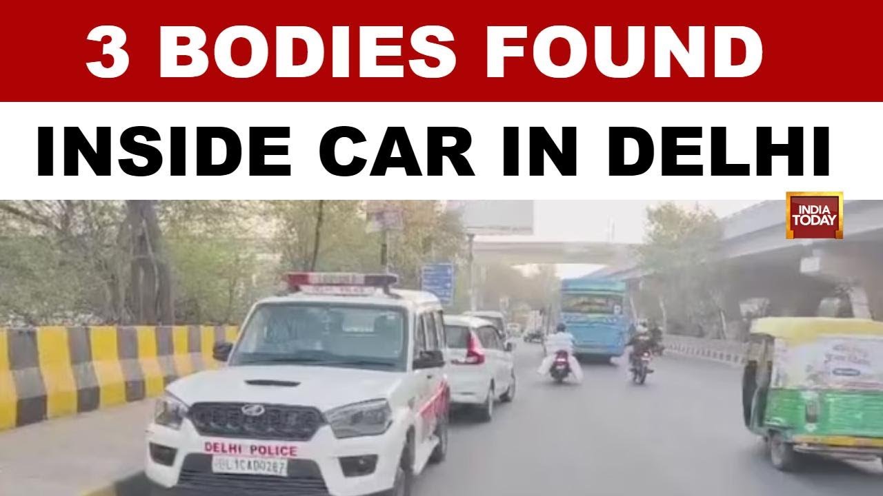 Three Bodies Found Inside a Parked Car On Delhi Flyover; Police Suspect Suicide | Peeragarhi