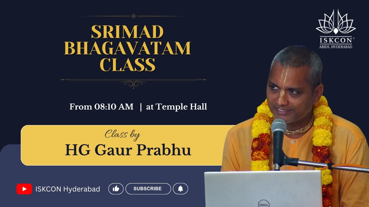 Srimad Bhagavatam Class | SB 5.17.04 | HG Gaur Prabhu | 16-02-2026 | ISKCON Abids Hyderabad