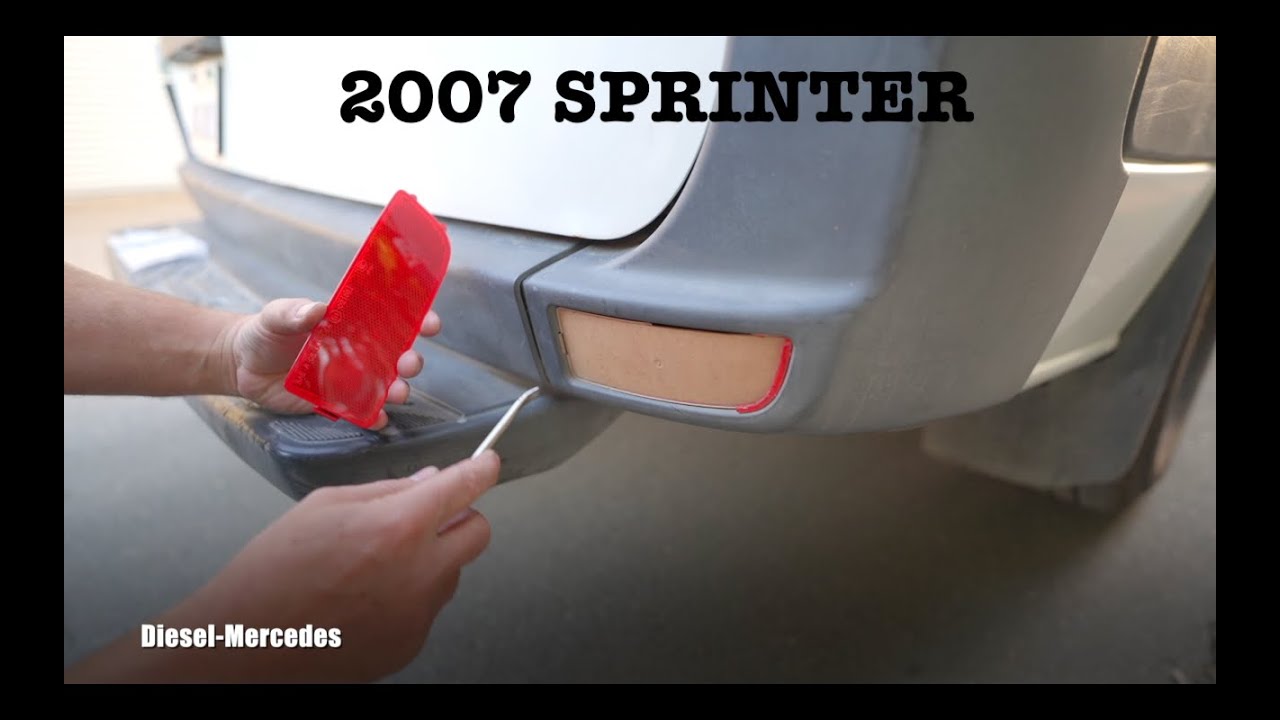 Sprinter Rear Bumper Reflector Replacement