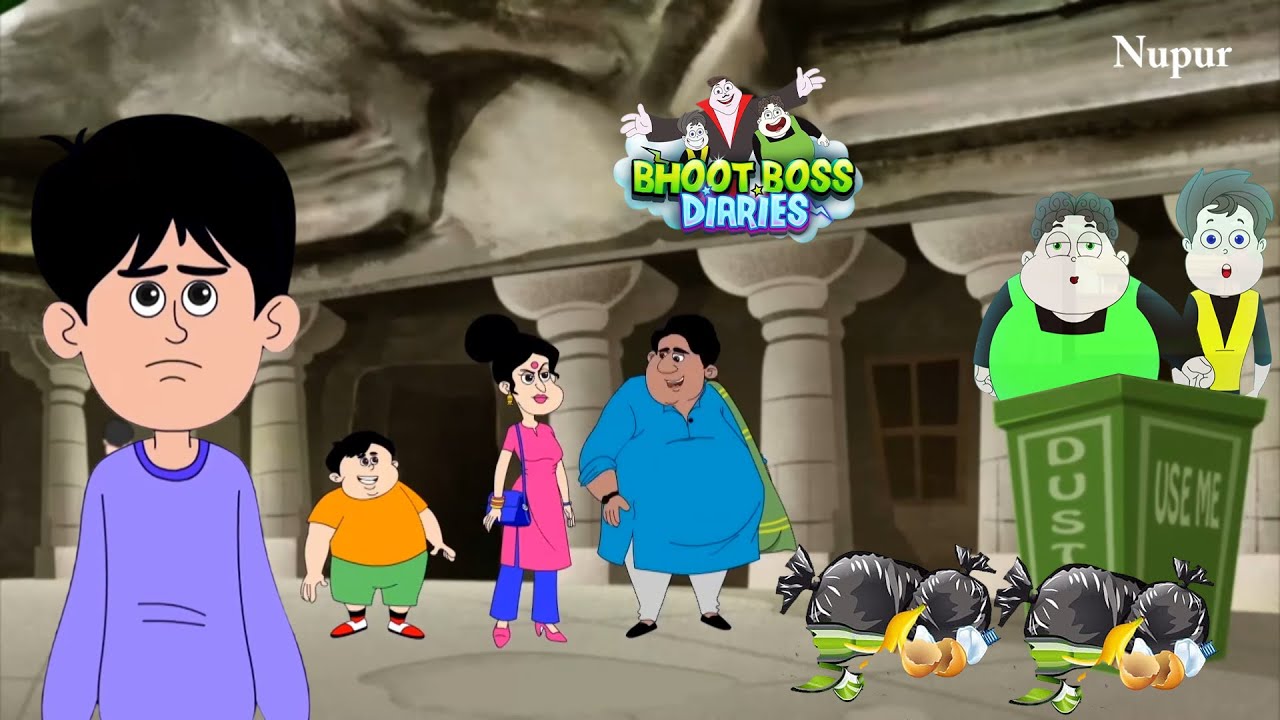 लड्डू और उसके मम्मी पापा ने फेका खुले में कचरा | Paap O Meter | Thakela Pakela | Kids Cartoon Hindi