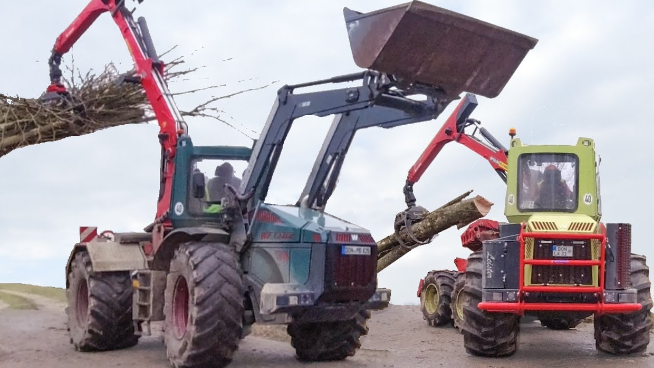 Moderne Forstmaschinen im Einsatz 😮 2x WF Trac im Einsatz!