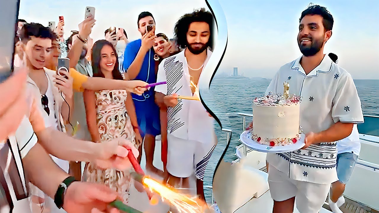 كم صار عمري؟ 🙈 عيد ميلاد سارة الورع على اليخت 🎂 🎊🎉