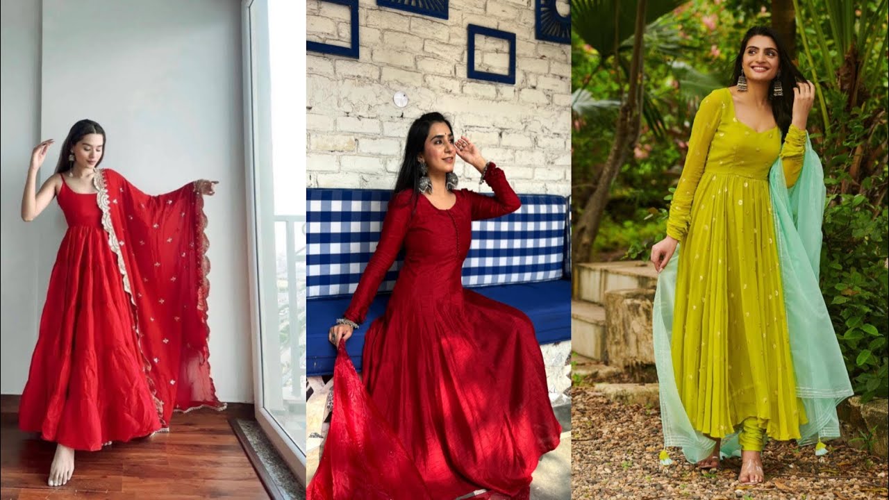 Anarkali suit ke latest or sbse trending designs ✅😍#dress #trending #viral #yt 