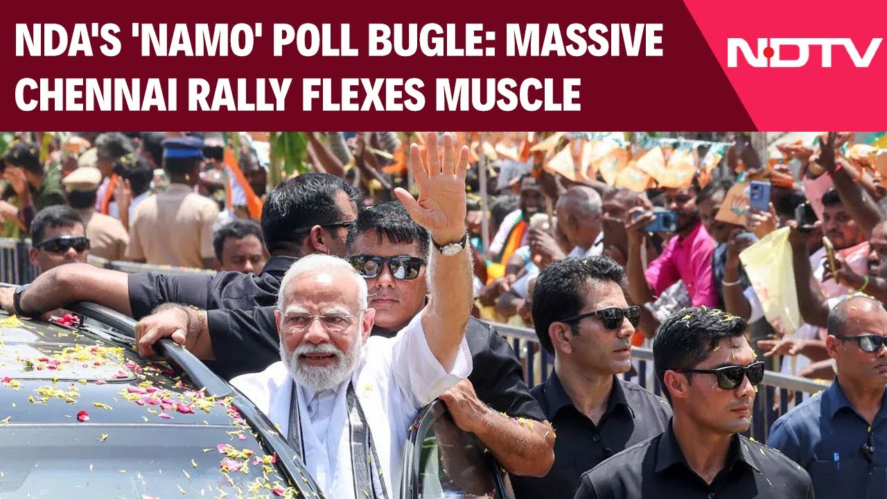 Tamil Nadu Elections | NDA's 'NaMo' Poll Bugle: Massive Chennai Rally Flexes Muscle vs DMK Fortress