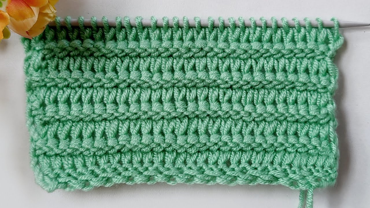 बेहद जल्दी बनने वाली बुनाई, Very Easy Elongated Loop Knitting Pattern