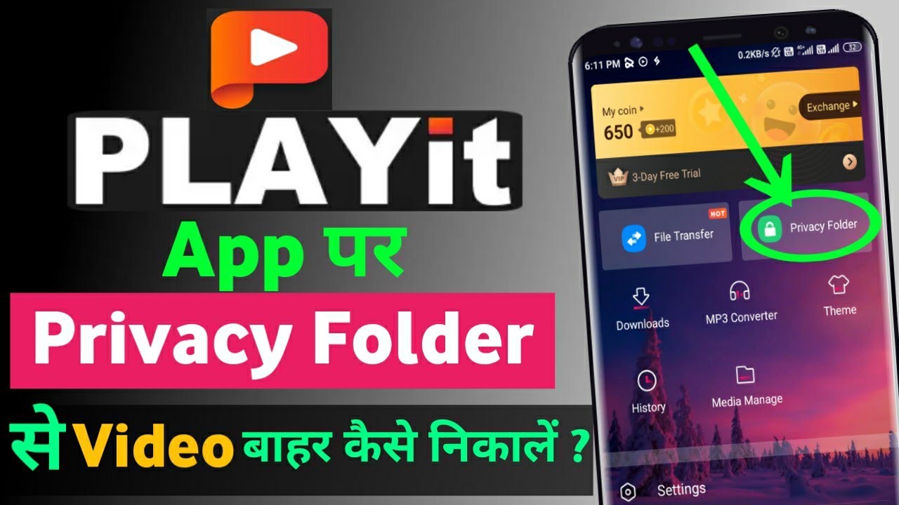 Playit App Par Privecy Folder Se Video Ko Kaise Nikale || out video from privacy folder on playit ||