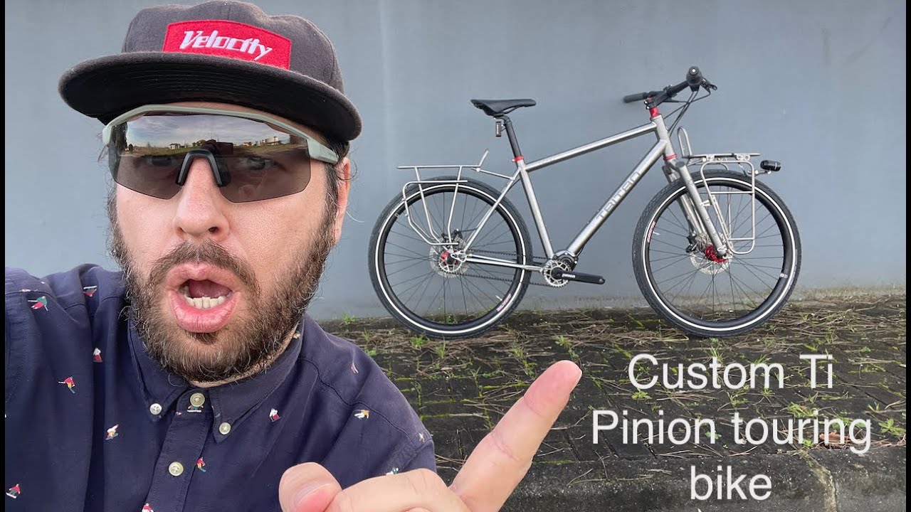 Tritao Custom Titanium Pinion Touring Bike