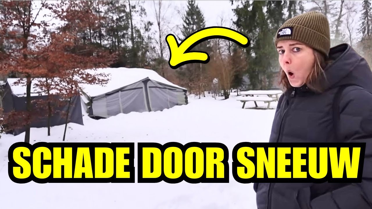 #546 SCHADE DOOR DE SNEEUW😲 Camping de Paalberg (Ermelo)
