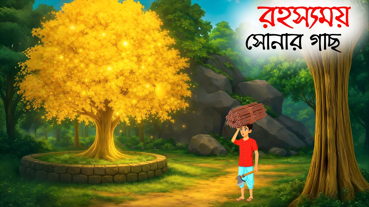 জঙ্গলের রহস্যময় সোনার গাছ ও দরিদ্র কাঠুরে রামু | Bengali Moral Stories | Bangla Rupkothar Golpo |