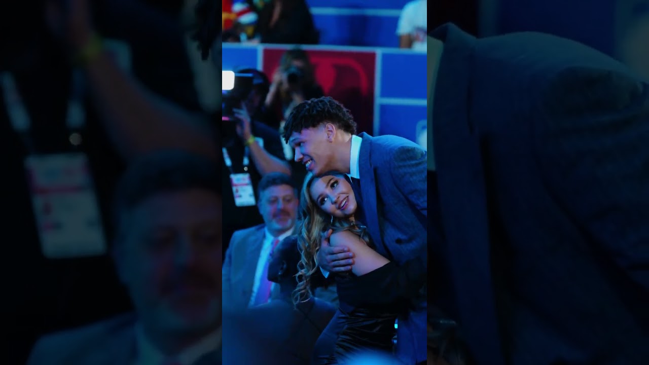 Tidjane's moment 🤝 #NBADraft #charlottehornets #tidjane #nba