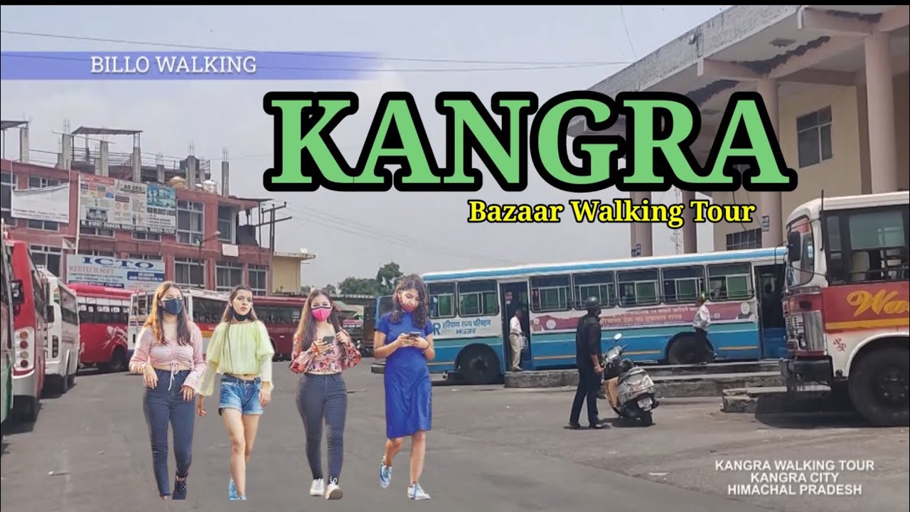 Kangra Bazaar Beautiful Place Kangra Valley Himachal Pradesh Walking Tour India