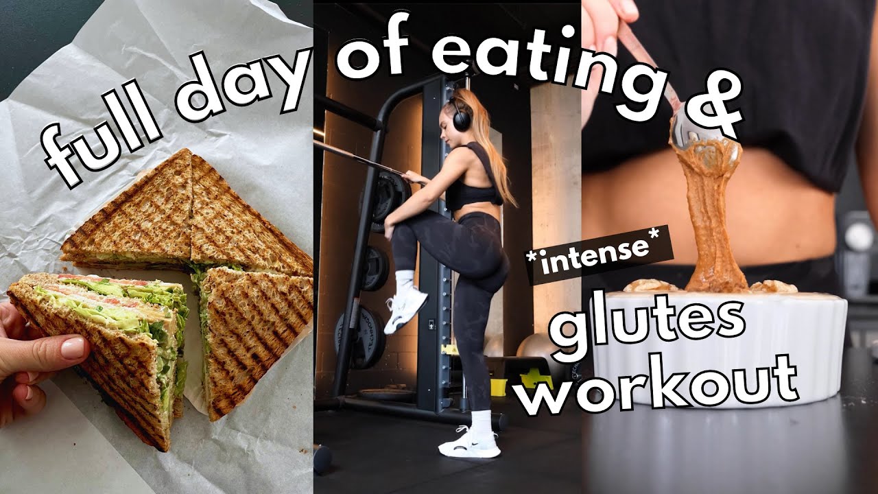 FULL DAY OF EATING & TRAINING with an *intense* glutes workout