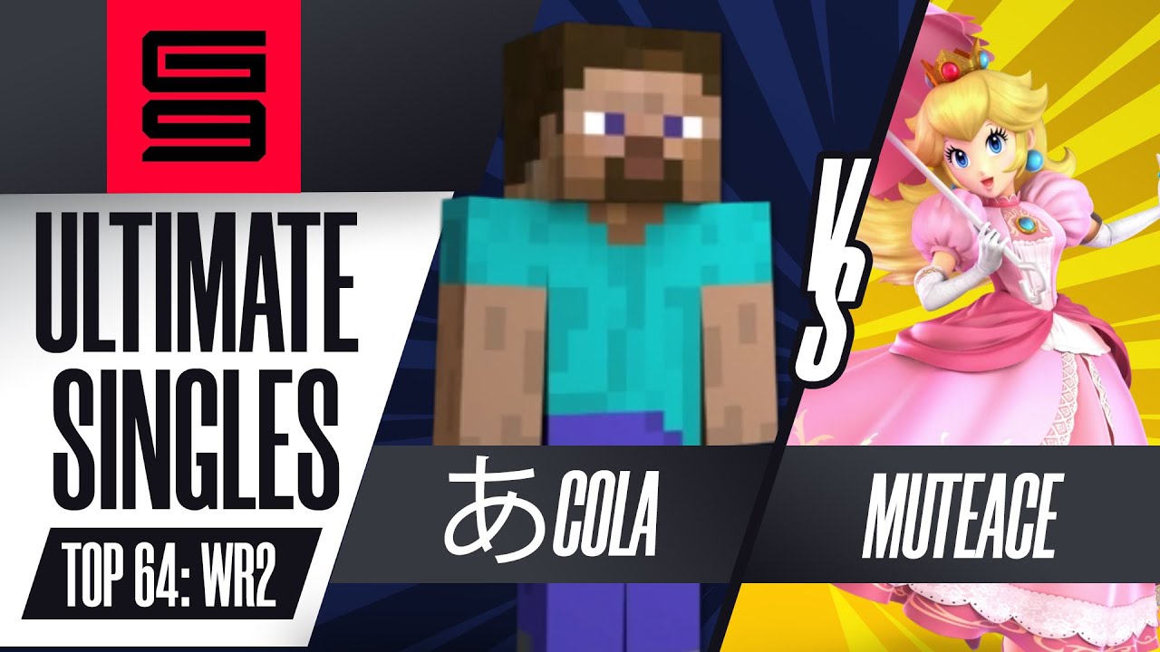 あcola (Steve) vs MuteAce (Peach) - Ultimate Singles Top 64: Winners Round 2 - Genesis 9