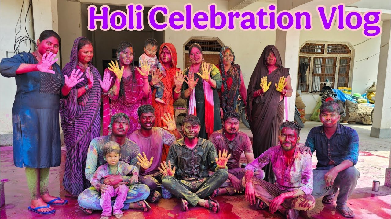 Holi Celebration with Family Vlog