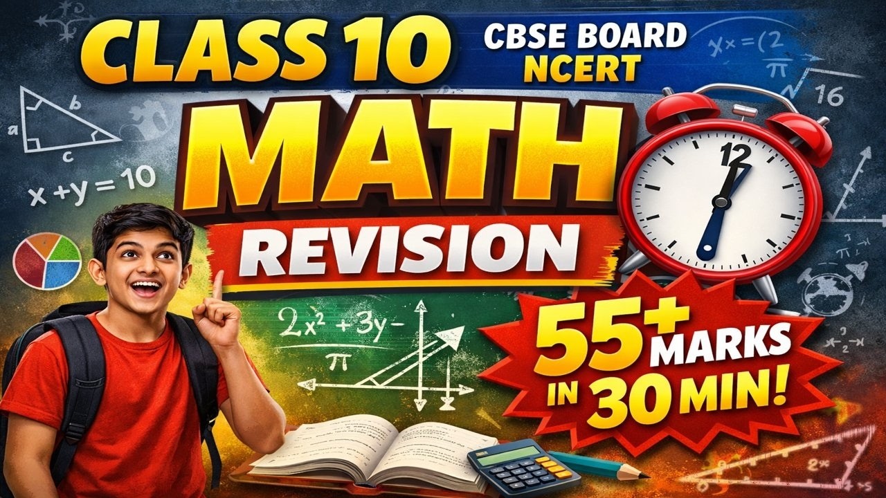 CLASS  X NCERT MATH SUPERFAST REVISION IN 30 MINUTE