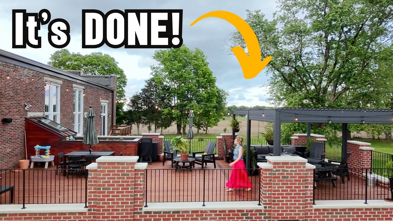 Our converted schoolhouse: Big roof deck updates (+ a DIY Pergola!)