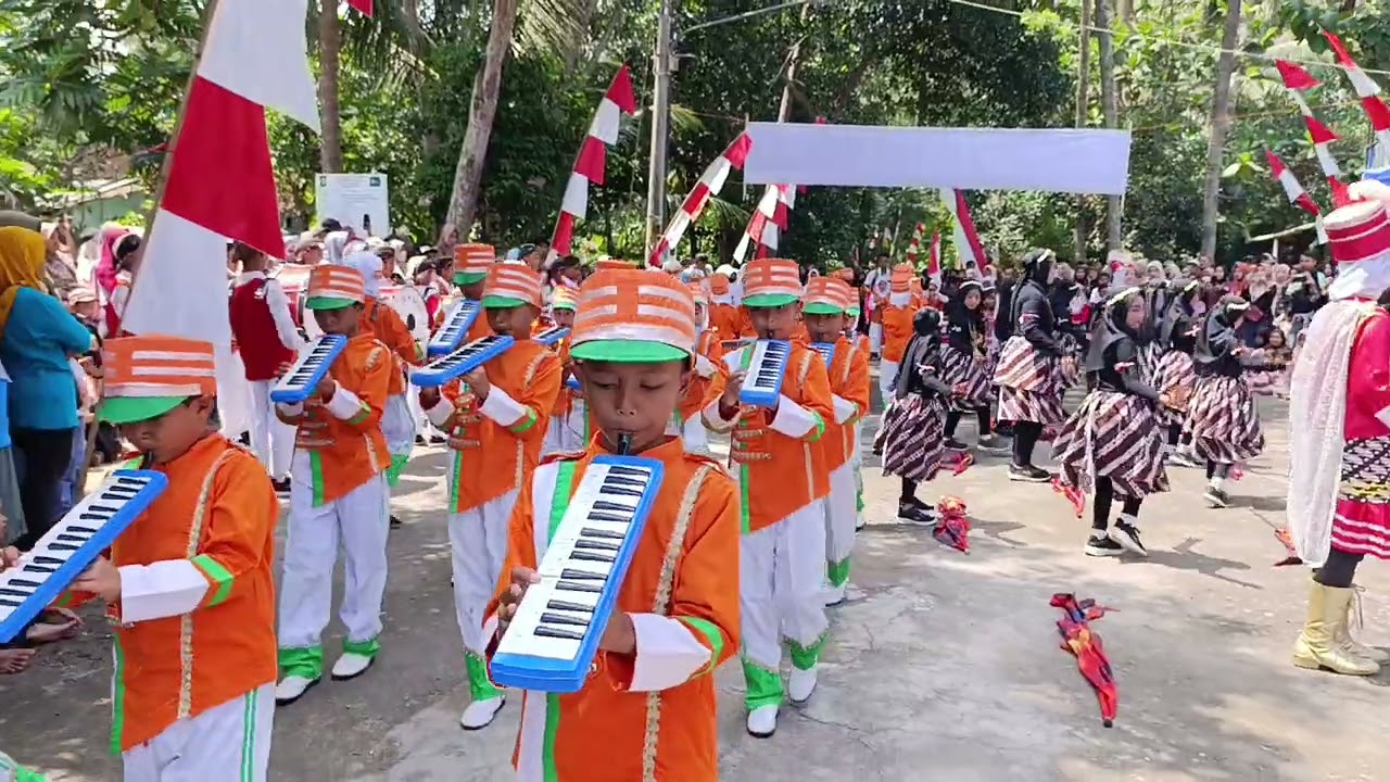 (START) Display Pawai Drumband SD N GEGULU | Pawai HUT RI ke-80 Kapanewon Lendah