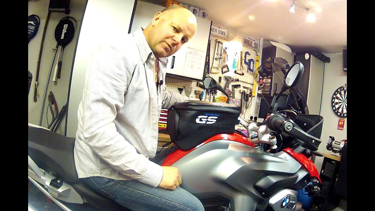 BMW GS Tank Bag Install