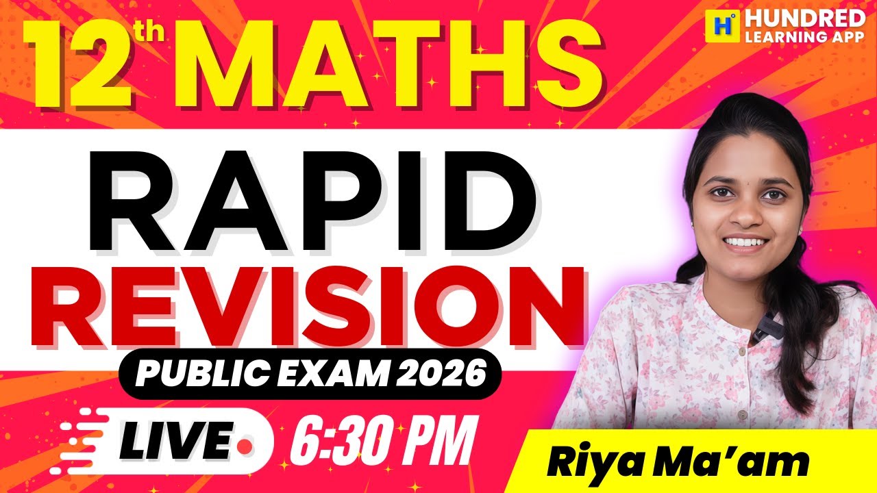 12th Maths Rapid Revision for Public Exam 2026  #publicexam2026 #12thmaths #publicexam2026