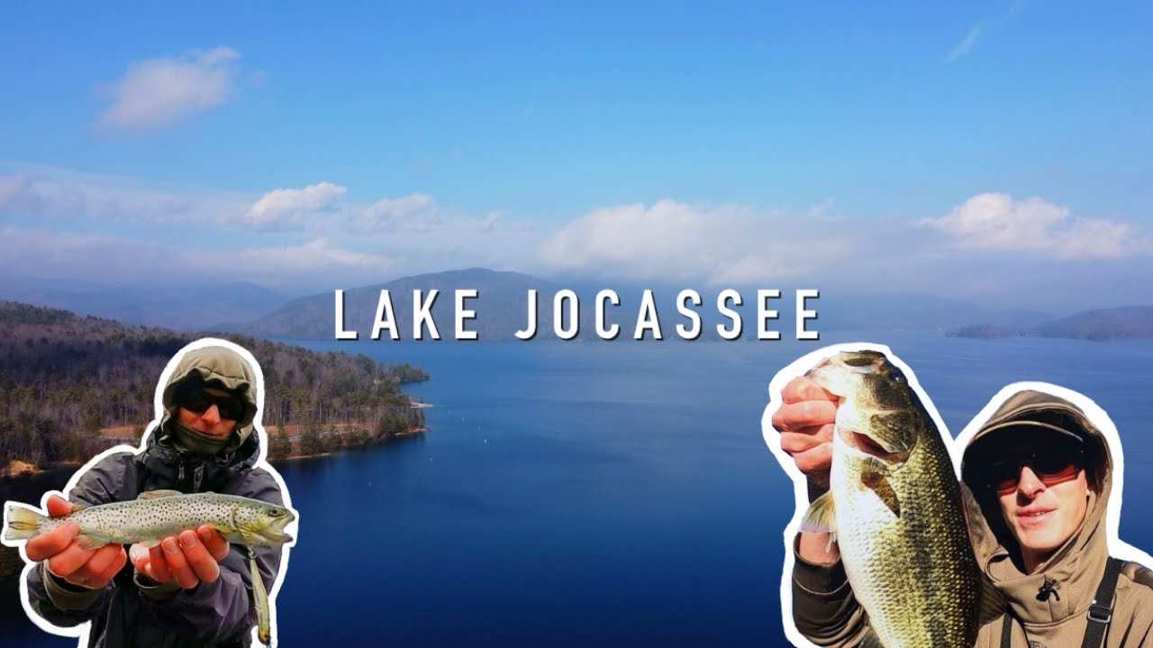 TOUGH WINTER FISHING in ULTRA CLEAR MOUNTAIN LAKE (Lake Jocassee S.C.) Ft. Slab Dynasty