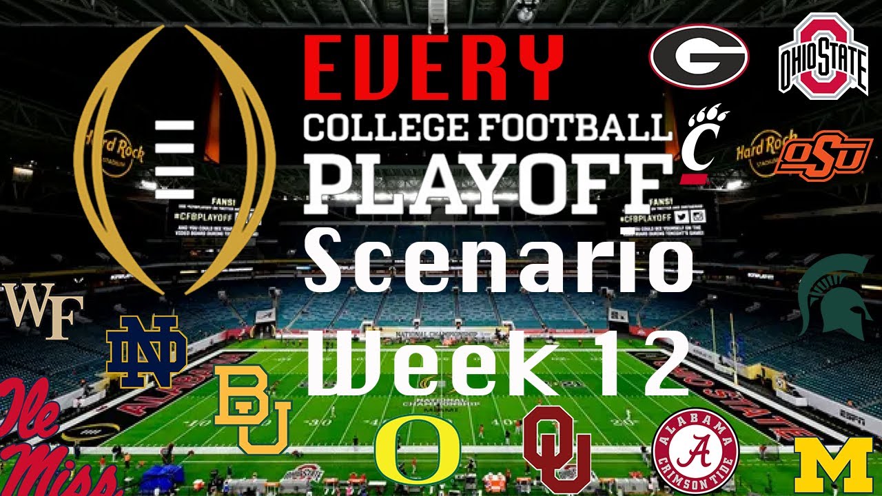 2021 Week 12 College Football Playoff Scenarios & Predictions (ALL TEAMS)
