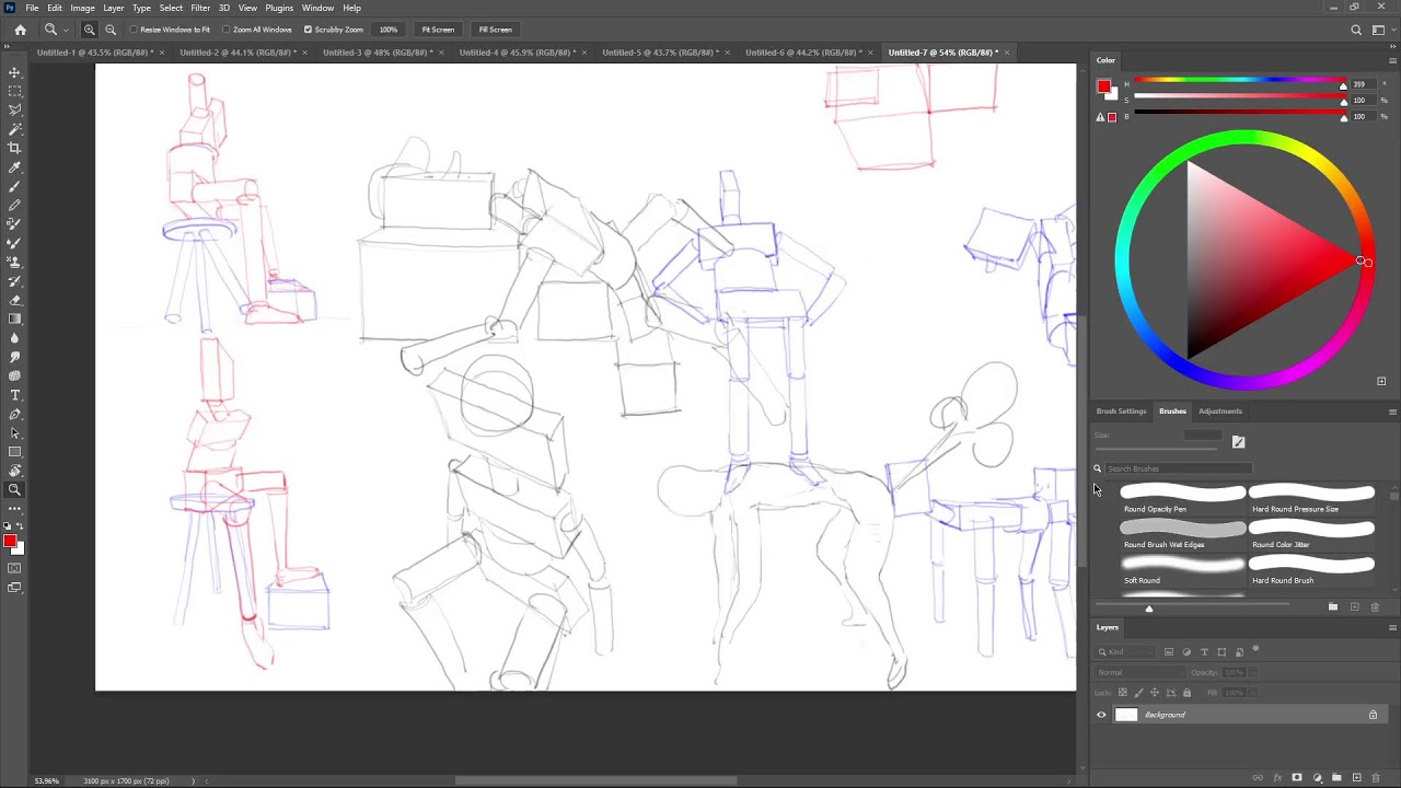 Drawing for 12 hours