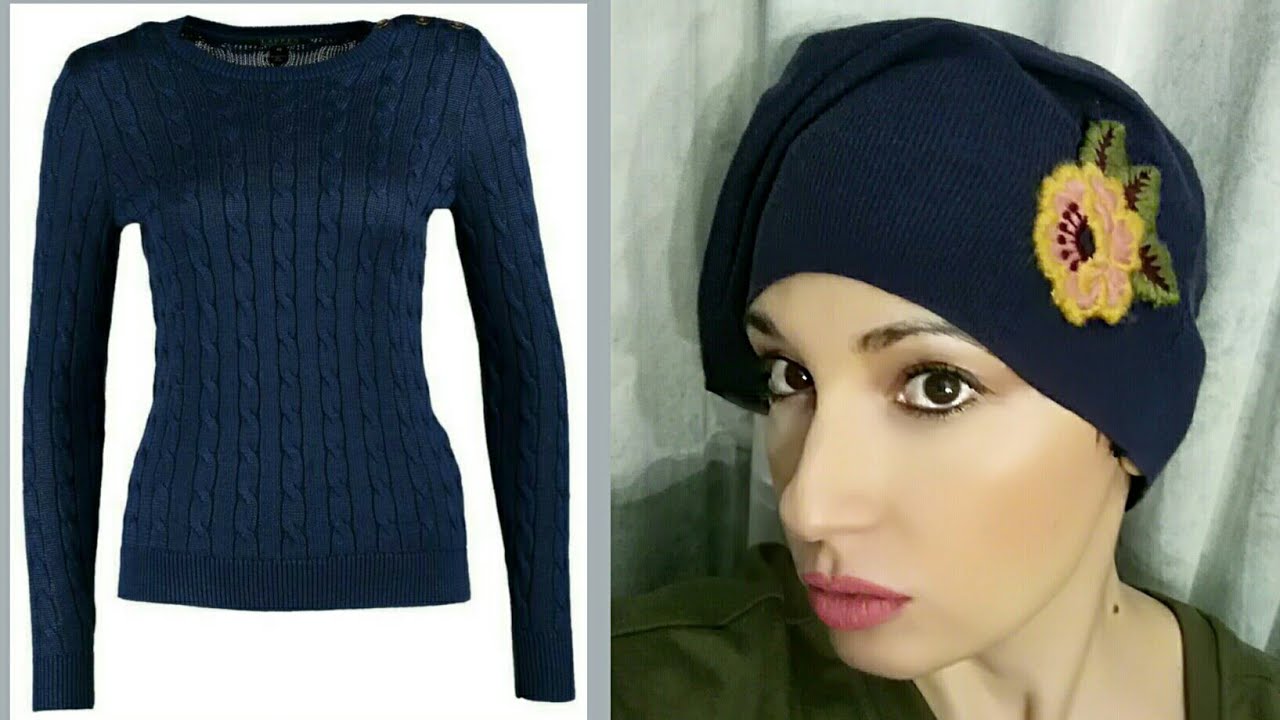 Come fare un CAPPELLO da un MAGLIONE - Knittend hat DIY -Tutorial by Diana Toto