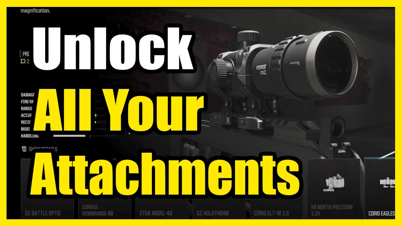 How to Unlock all your Attachments on your Weapons in COD MW3 Warzone (Custom Mod Tutorial)