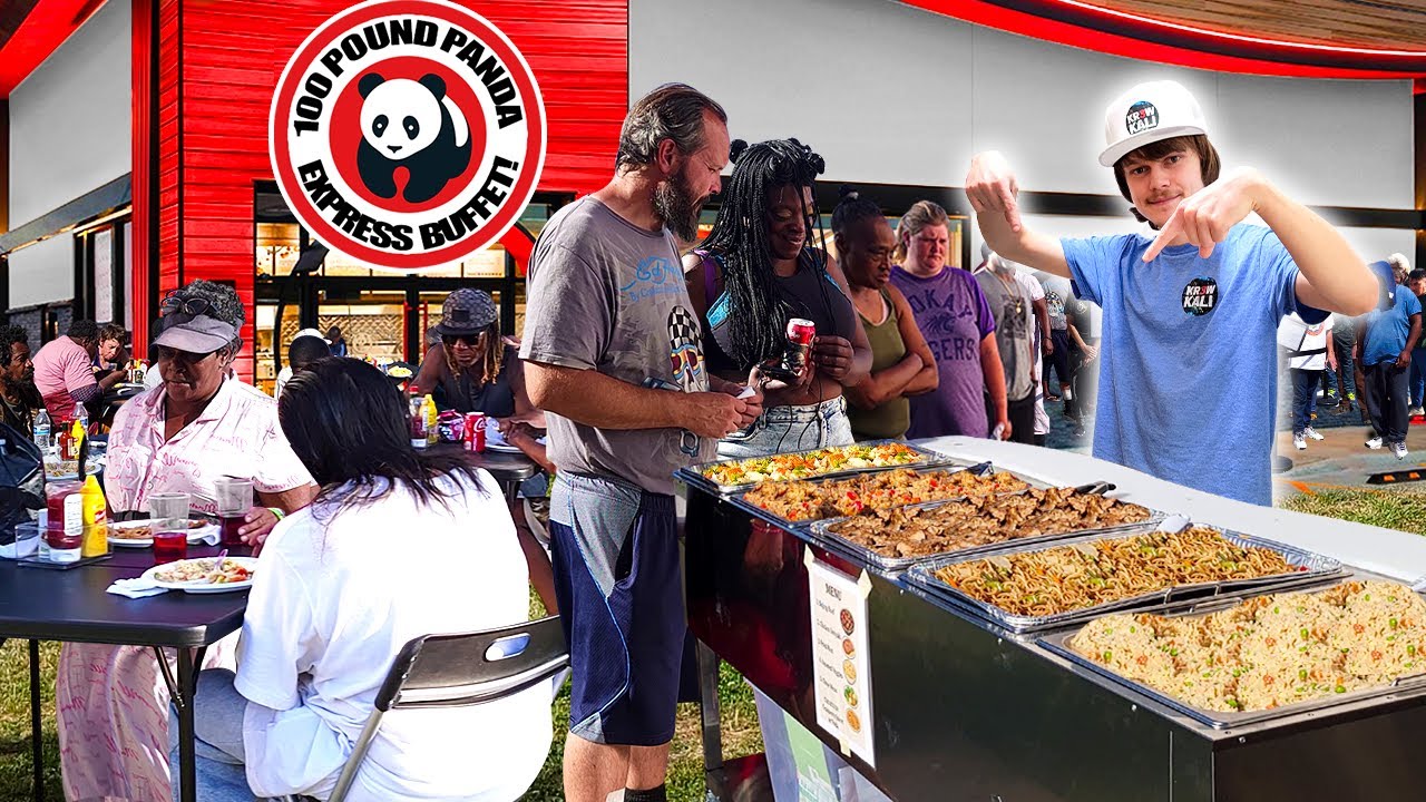 Making A 100 Pound Panda Express Buffet For The Homeless!
