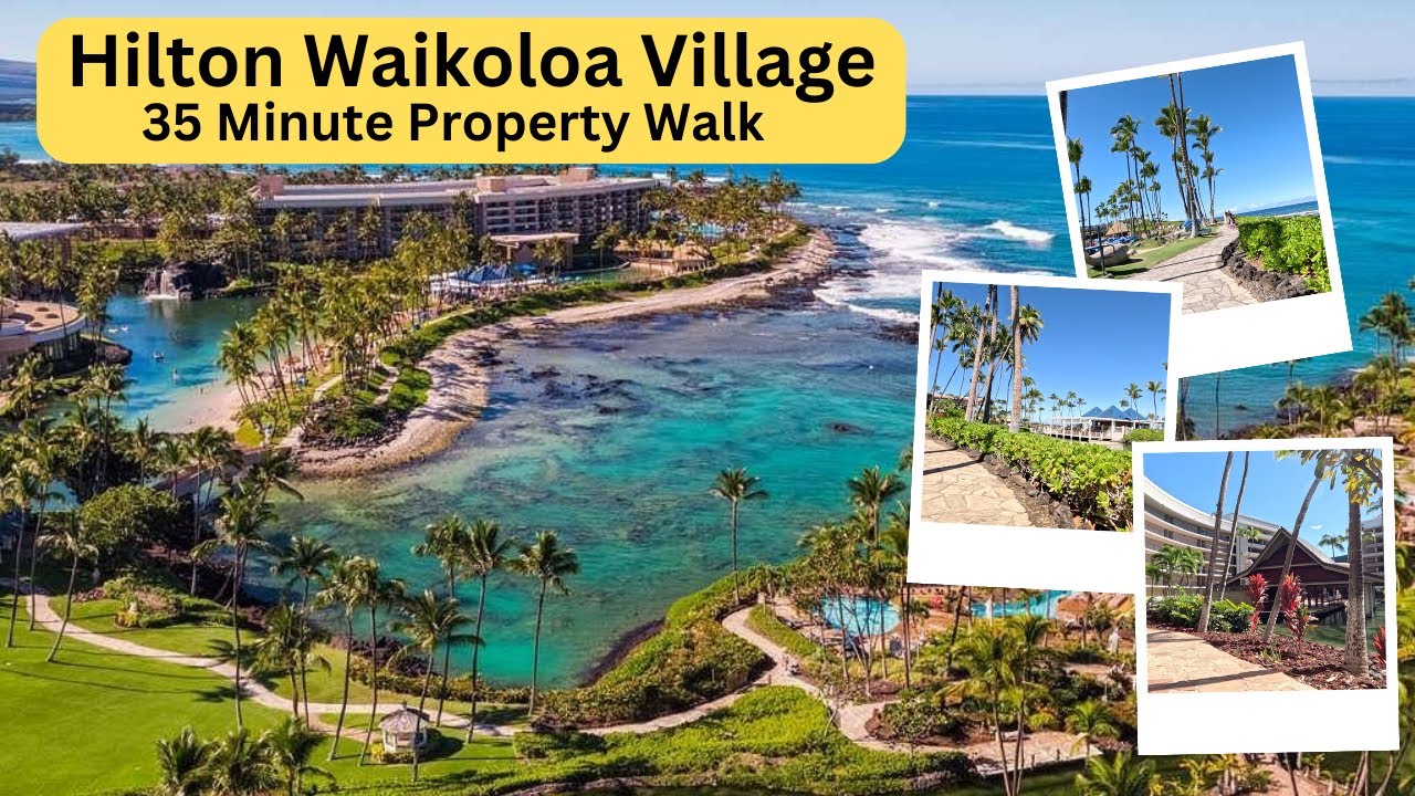 35 Minute Virtual Treadmill Walk, Hilton Waikoloa Village, Kona, Hawaii Walking Tour #treadmill