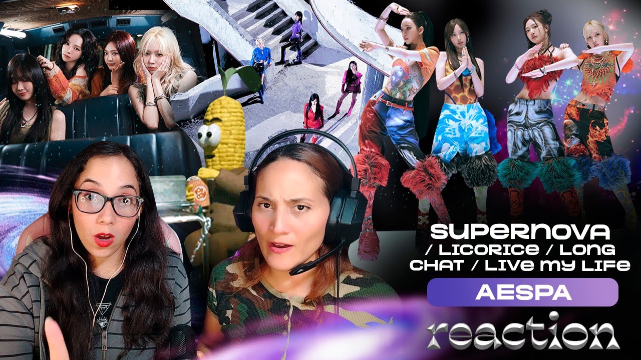Hermanas reaccionando a Aespa - Supernova, Live my life, Licorice & Long Chat | LAS MORO