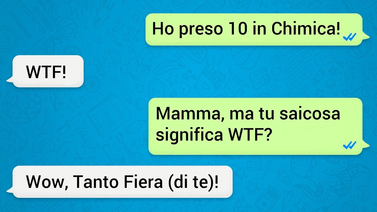 50 Chat Imbarazzanti Tra Genitori e Figli