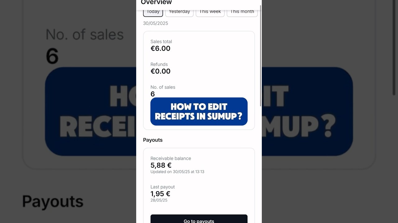 How to edit receipts in SumUp | Entrepreneur Hero
