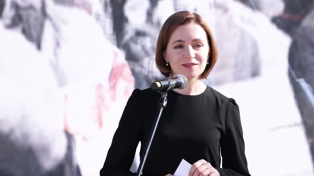 Președinta Maia Sandu la mitingul de comemorare a victimelor celei de-a doua operațiune de deportări