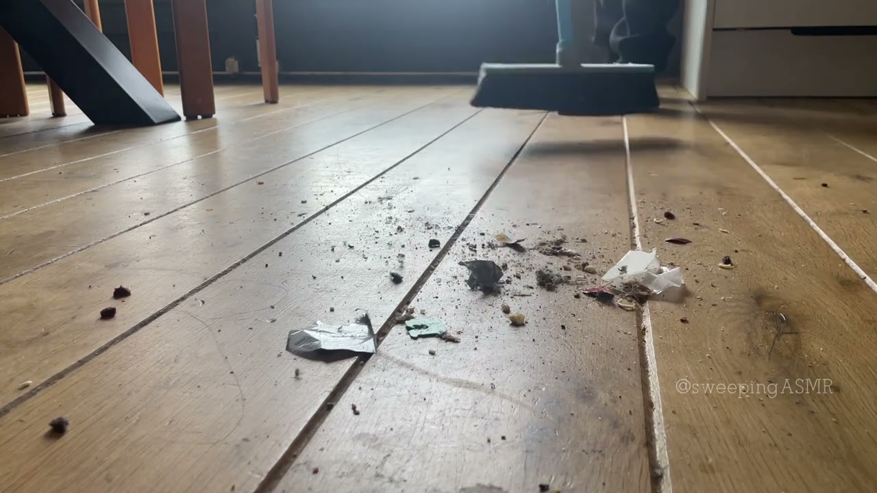 So Close You Can Feel It, ASMR Sweeping on Wood, No Talking