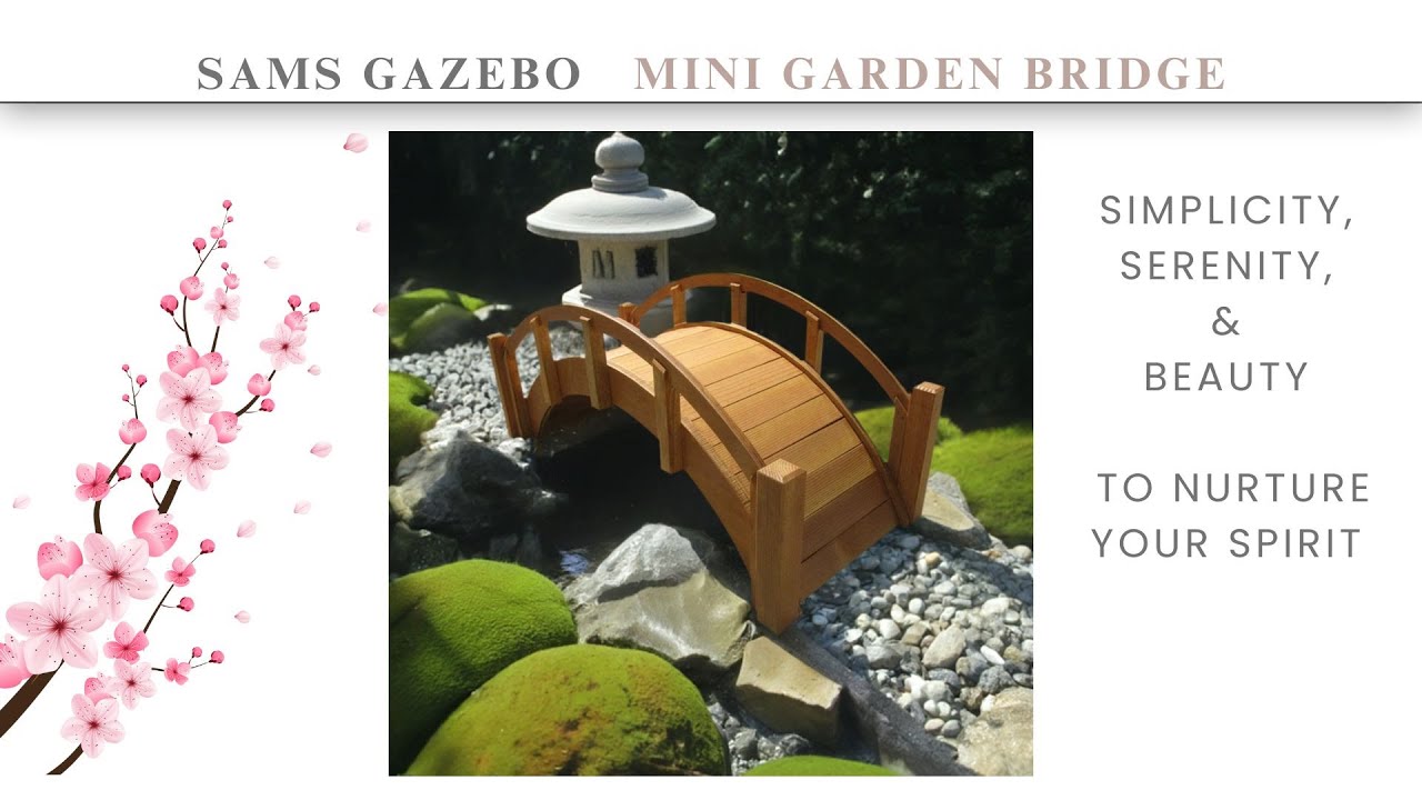 Miniature Japanese Garden Bridge in Tan by SamsGazebo are for Sale