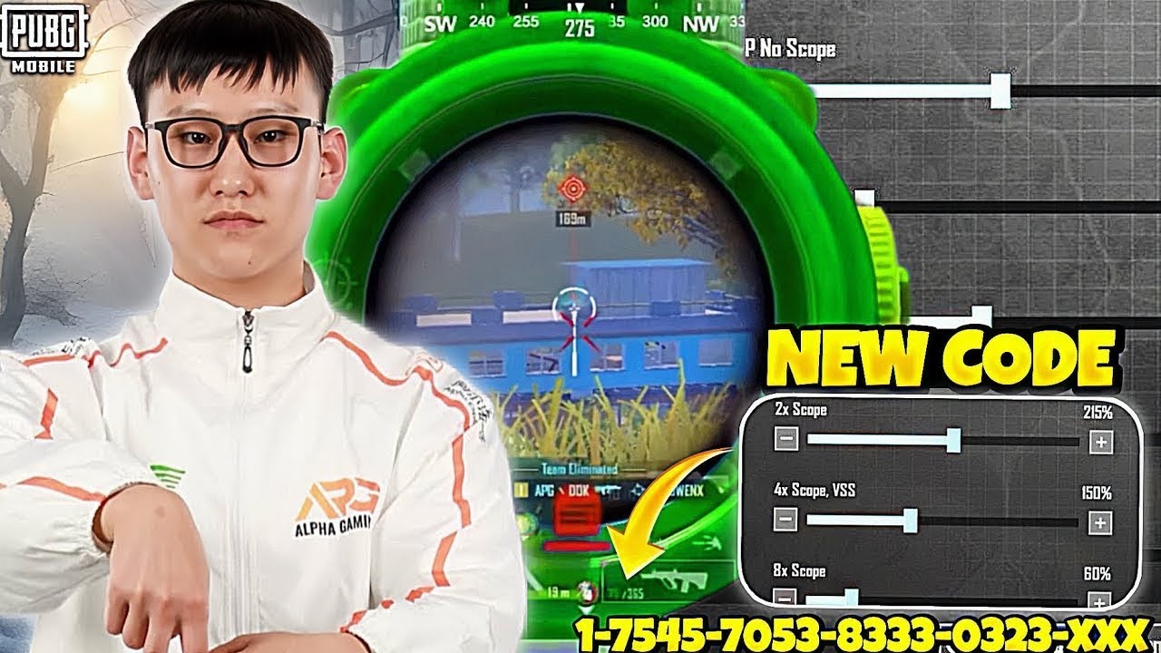 APG DOKr😱THIS SENSITIVITY WITH 99% ACCURACY 🎯 PUBG NEW SENSITIVITY CODE🚀100% Works🚨