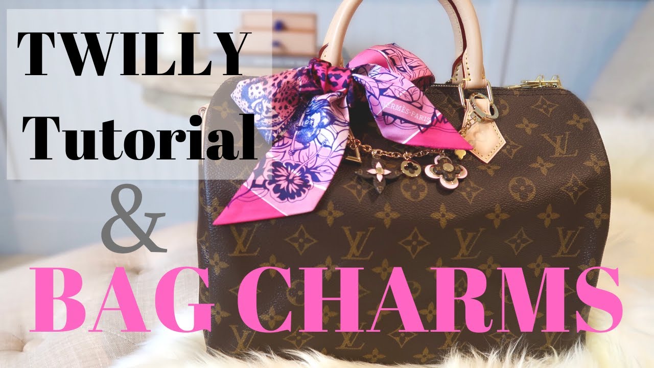 LOUIS VUITTON BAG CHARMS & HERMES TWILLY TUTORIAL | How To Style | New Film Set Up | Roxstud Diaries