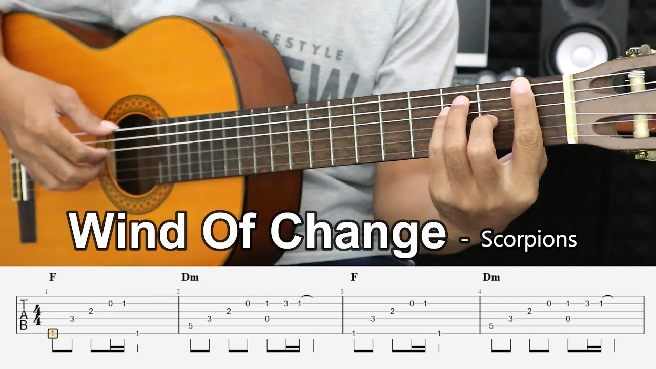 Wind Of Change – Scorpions - Fingerstyle Guitar Tutorial + TAB & Lyrics