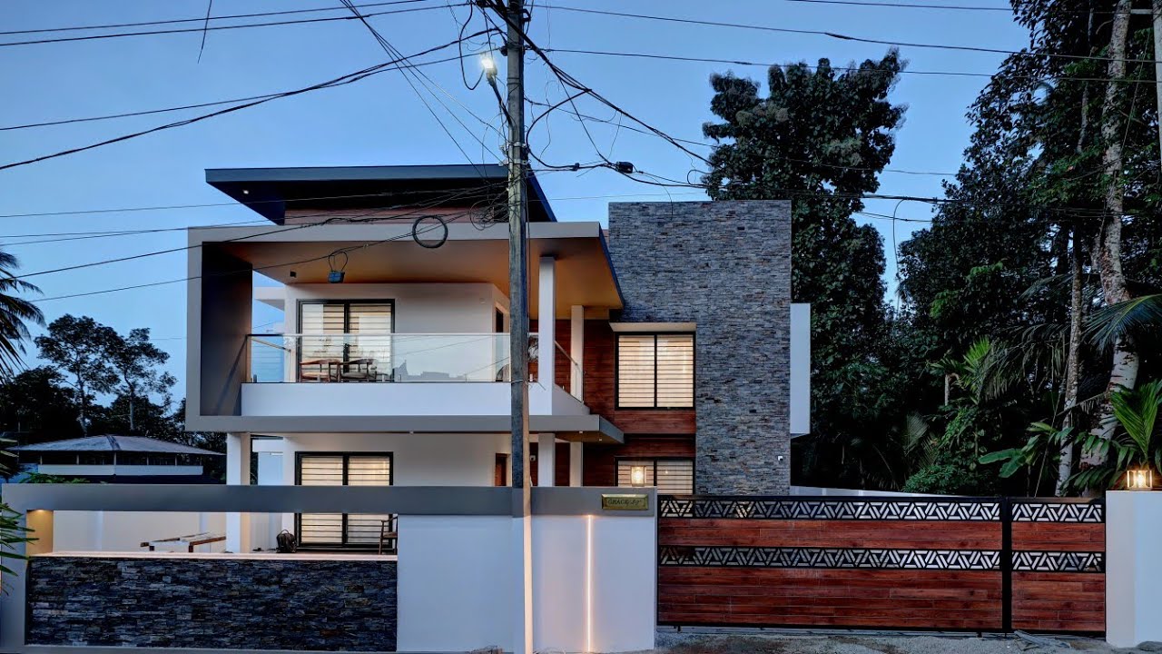 4 bedroom contemporary house at Cheganassery