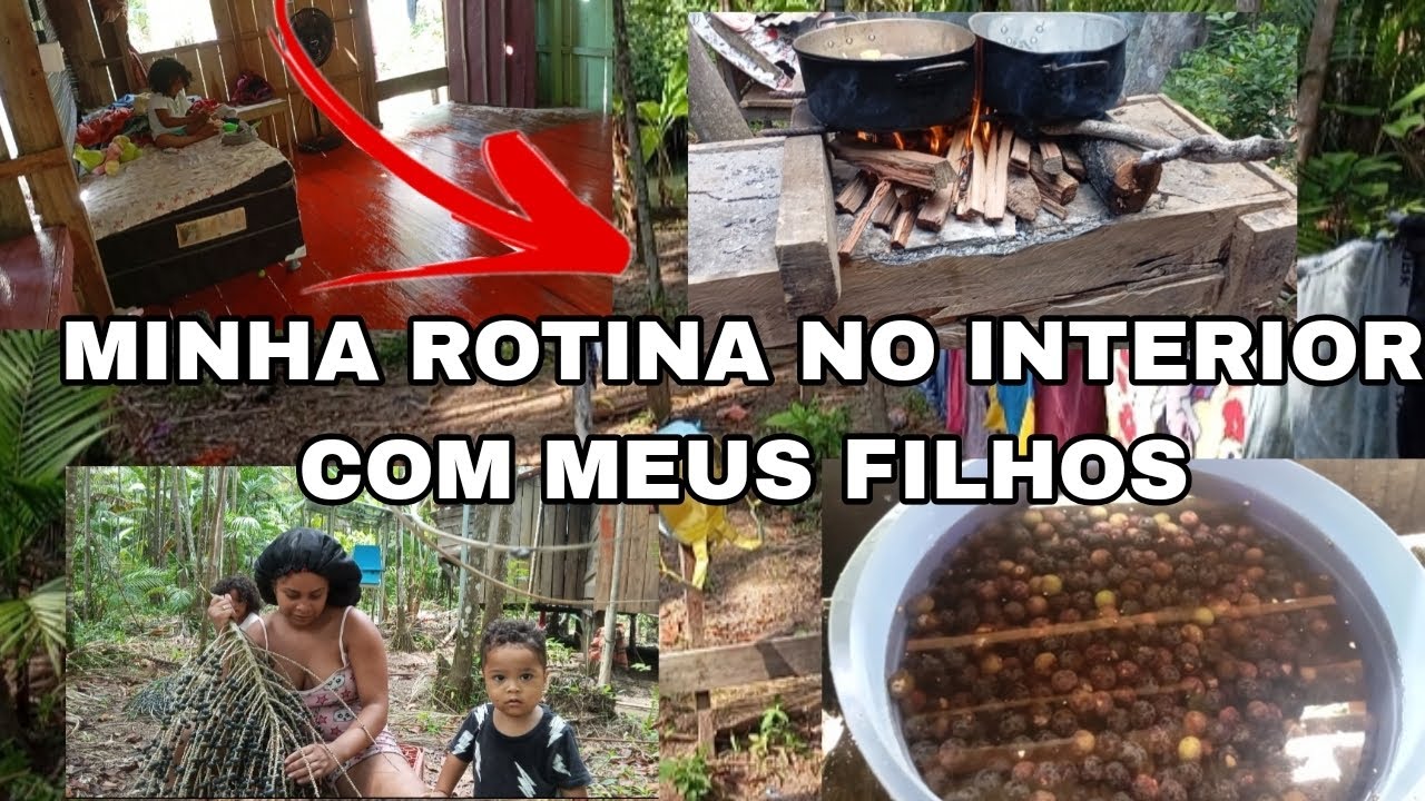 Minha rotina em casa com meus filhos no interior