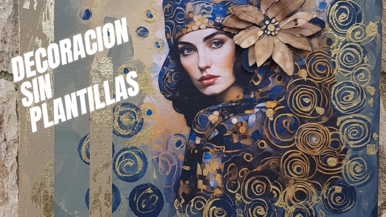 Cuadro Chica estilo Klimt