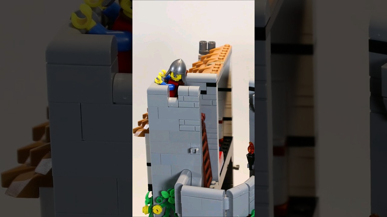 Lego Lion Knights Castle build clips and quotes - Archer Tower #lego #legocastle #castle #quotes